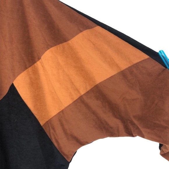 Romans Woman Lightweight Colorblock Jacket w/Butterfly Arms Cuffed Wrist sz L - Picture 3 of 6